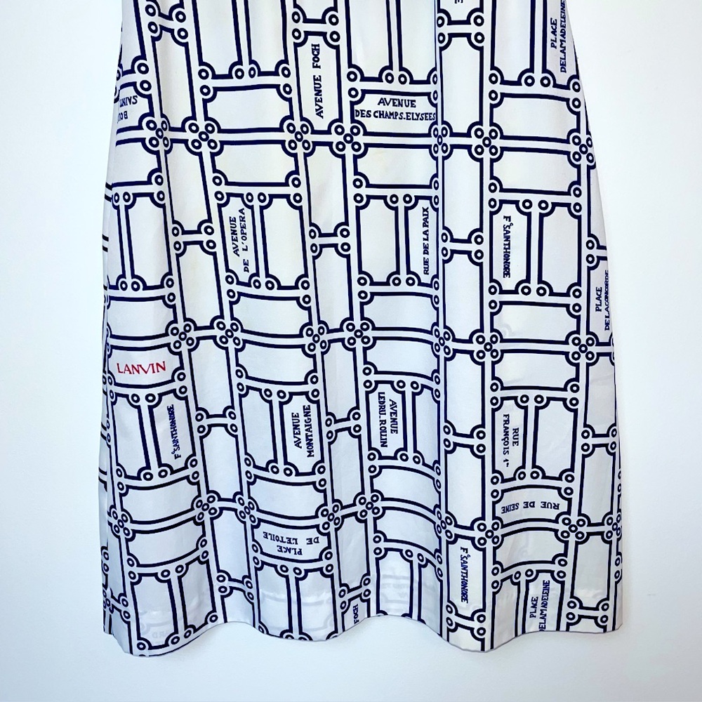 LANVIN Vintage Streets of Paris Dress - Picture 7 of 11